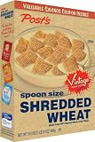 Post Shredded Wheat Original Cereal, Spoon Size, 16.4-Ounce Boxes (Pack of 4)