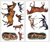 RoomMates RMK1017SCS Wild Horses Peel and Stick Wall Decals