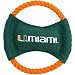 Miami Hurricanes 9 Flying Rope Disk Dog Toy