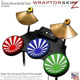 Rising Sun Colors Skin by WraptorSkinz fits Guitar Hero 4 World Tour Drum Set for Nintendo Wii, XBOX