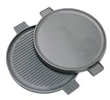 Bayou Classic 7414 14 Round Cast Iron Reversible Griddle