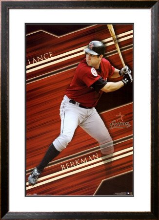 Houston Astros- Lance Berkman Framed Poster Print, 32x45
