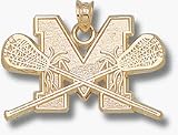 Maryland Terrapins 'M Lacrosse Sticks' Pendant - 14KT Gold Jewelry