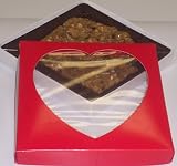 Gourmet Food : Scott's Cakes 1 lb. Hazelnut Brittle in a Heart Box