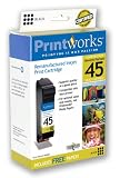 Printworks Remanufactured Inkjet Cartridge Black Compatible w/HP45
