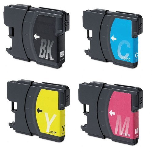 GTS Value Combo: New Compatible Replacement Ink Cartridges for Brother LC61 4-Pack Set