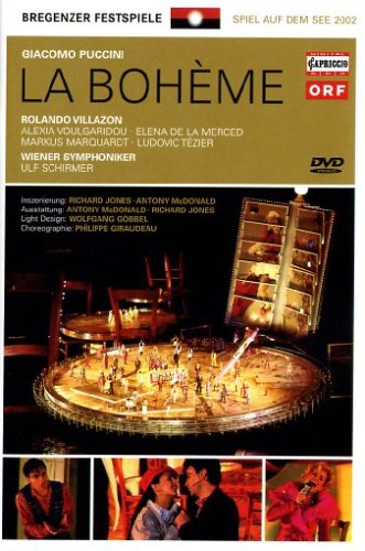 CD-Charts  DVD : Giacomo Puccini - La Bohème / Villazon, Voulgaridou, de la Merced, Marquardt, Tézier, Wiener Symphoniker, Schilmer - Jones & McDonald (Bregenzer Festspiele)