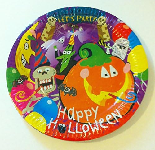 Bundle of 7 Halloween Party Tableware Items for 16 Guests