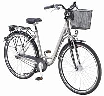 Prophete Damen Alu-Cityrad, titansilber, 7 Gang, Rahmenhöhe: 50 cm, Reifengröße: 28 Zoll (71,1 cm), 2470