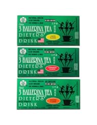 3 Ballerina Diet Tea Extra Strength for Men and Women 3 Boxes Flavored Combo (Orange, Lemon and Cinnamon Flavors)