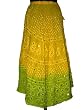Bandhani Tie and Dye Long Skirts Corn Lime Pie Sequin Skirt 36"