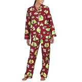 Nick & Nora Pajama Coat Set - Red/Green Frogs