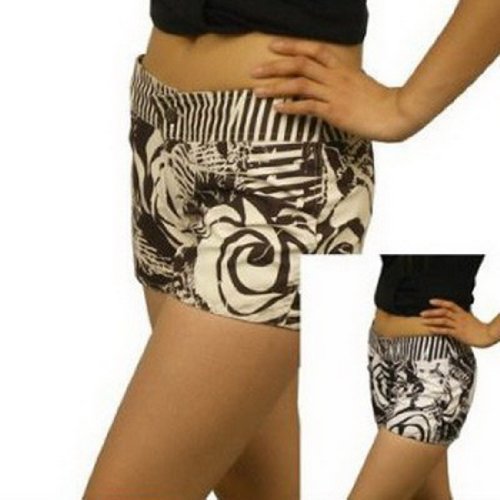 Womens Volcom Premium & Stylish White/brown Reversible Shorts