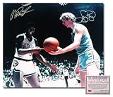 Magic Johnson and Larry Bird Michigan State Indiana State Dual Hand Signed 16x20 Photograph NCAA Fin