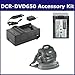 Sony DCR-DVD650 Camcorder Accessory Kit includes: SDNPFH70 Battery, SDM-109 Charger, VID80C Case