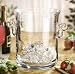 8 High Clear Glass Kimberly Ice Bucket