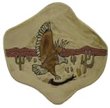 13 MARA Collectible Stoneware ODD SHAPED DINNER PLATE Desert EAGLE BIRD Design