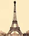 Eiffel Tower in Paris France Art Print POSTER quality - 20" x 16"
