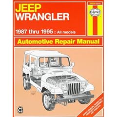 Jeep Wrangler Automotive Repair Manual: Models Covered : All Jeep Wrangler Models 1987 Through 1995 (Haynes Auto Repair Manuals)