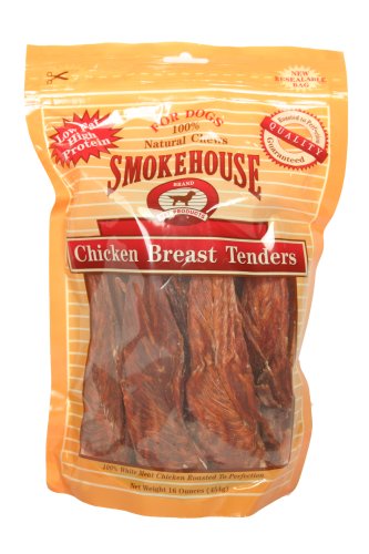 Childrens Toyshop  Pet Supplies : Smokehouse Chicken Breast Strips,16oz Resealable Bag
