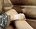 Lace Wrist Cuff Bracelet (White) Stretch for Women