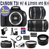Canon Rebel T3i 18 MP CMOS Digital SLR Camera with EF-S 18-55mm f/3.5-5.6 I ....
