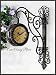 20\ Double Sided Metal Railway Train Station Clock