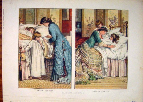 Gow Child Children Medicine Aunt Fine Art 1882 Print