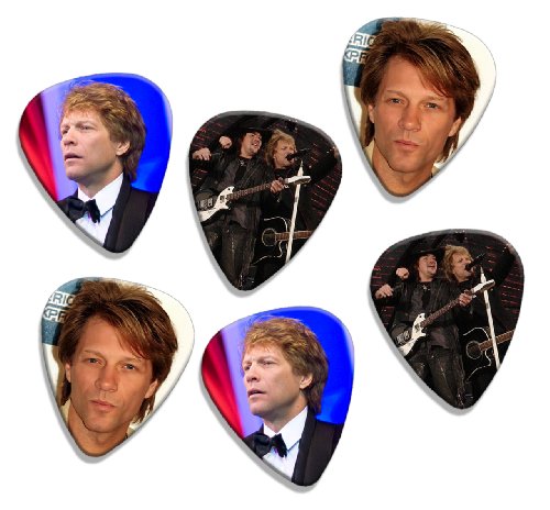 Jon Bon Jovi Playable 6 Loose Guitar Picks Plectrums Live Performance A