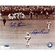 Branca/Thomson w/Jackie Robinson Signed 8x10