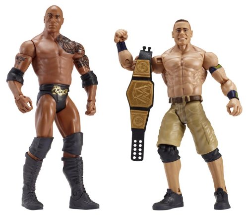WWE Battle Pack Series #24 The Rock and John Cena Action Figure, 2-Pack
