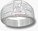 Alabama Crimson Tide A Ladies' Ring Size 6 3/4 - Sterling Silver Jewelry