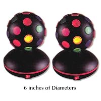 Disco Ball Color Party Light Decoration 6 Inch 2 PCS LOT