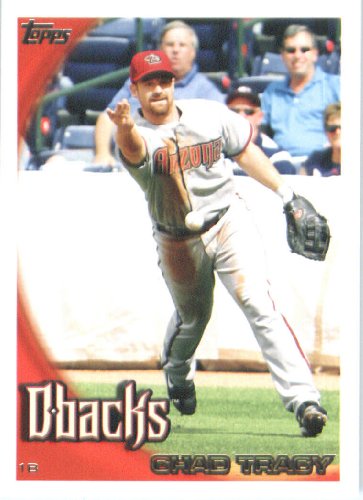 2010 Topps Baseball Card #46 Chad Tracy Arizona Diamondbacks - Mint Condition - Shipped In Protective ScrewDown Display Case!