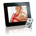 Intenso Mediadirector Digitaler Bilderrahmen (20,3cm (8 Zoll) Display, SD Kartenslot, Video-Function, Fernbedienung) schwarz