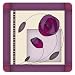 from I Style My Home I Style My Home Mackintosh Rose Plum Coasters Model COT1149X4-AMZ