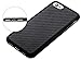 iPhone 8 Case,iPhone 7 Case Carbon Fiber Hybrid Rubberized Ultra-Slim Anti-Slip Grip Full Body Protector Cover for Apple iPhone 7 iPhone 8 All Carriers by iSee Case® (Black)
