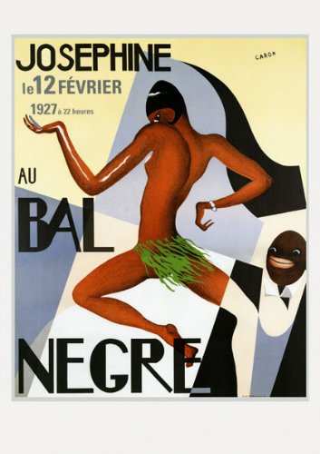 Josephine Baker Jazz Show Bal Negre 1927 Deco Style. France French 36