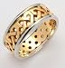 14K Contemporary Two-Tone Celtic Band