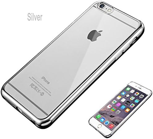 SquidCam Bumper case - Iphone 6 6s TPU slim case - minimalist simple, durable and protective (chrome)