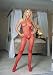 Seamless & Open Crotch Fishnet Bodystocking With High Neck
