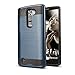 LG K10 Case, LG Premier Case, kaesar [Slim Fit] [Shock Absorption] [Impact Resistant] Brushed Metal Texture Hybrid Dual Layer Slim Protector Case Cover for LG K10 / LG Premier LTE - Navy