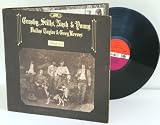 CROSBY STILLS NASH & YOUNG déjà vu. First UK press 1970 on plum and red Atlantic, pasted on photo front.