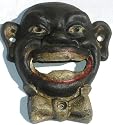 Black Face Man Cast Iron Wall Mount Bottle Opener