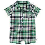 Carter's Collared Plaid 1-pc. Romper