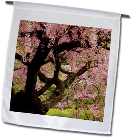 Danita Delimont - Japanese Gardens - Cherry Tree, Japanese Garden, Portland, Oregon, USA - US38 MHE0055 - Michel Hersen - 12 x 18 inch Garden Flag (fl_145947_1)