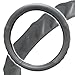 Motor Trend 100% Odorless Car Steering Wheel Cover - Fit for Car SUV Van Truck - Comfort Cushion Grip, Gray, Strandard Size (14.5 to 15.5 inch)
