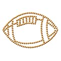 Football Cheek Crystal Decal 12-pk.