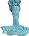 Hughapy Christmas Soft Mermaid Tail Blanket Handmade Living Room Sleeping Blanket for Kids Adult (71