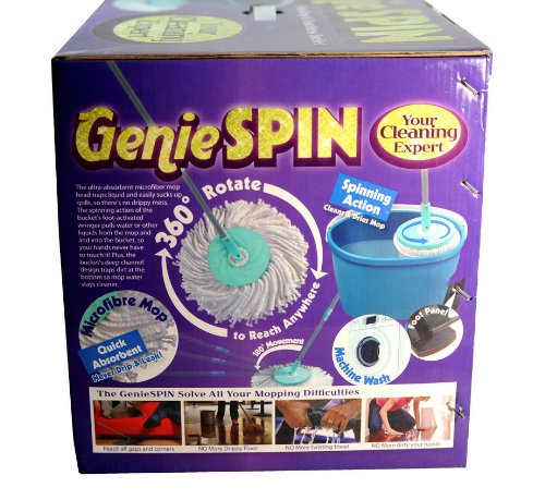 Easy 360° Magic Mop and Bucket Cleaning Kit [Blue]